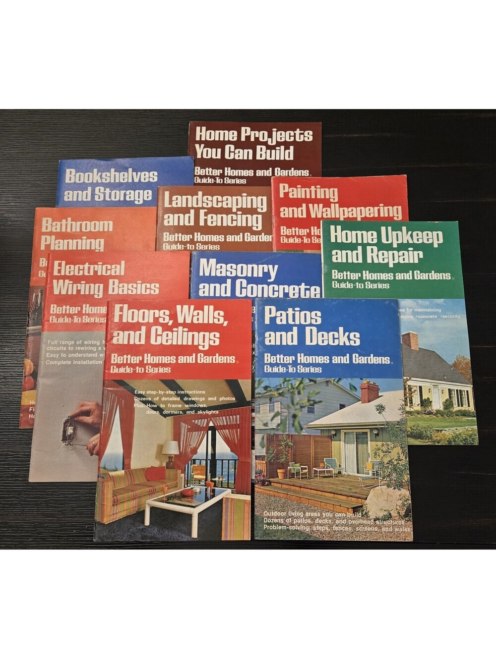 Vintage 1970s Better Homes Gardens DIY Guide Books Lot 10 Home Repair EUC